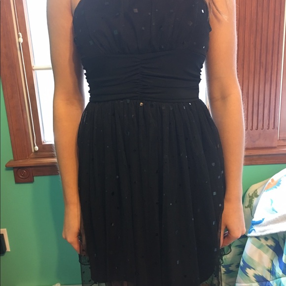 Black Strapless sequin dress - Picture 4 of 4